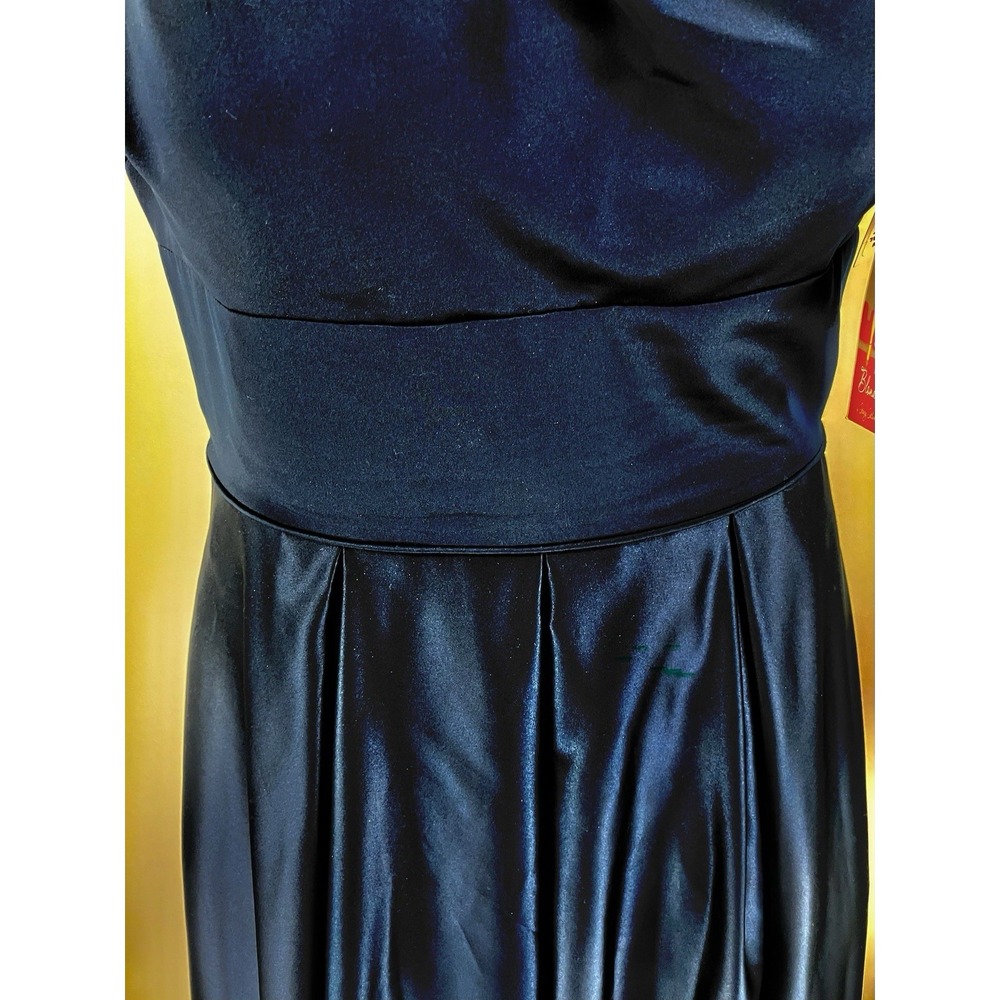Blondie Nites Black Beaded Halter Sleeveless Maxi Dress Juniors Size 11 - Picture 12 of 16
